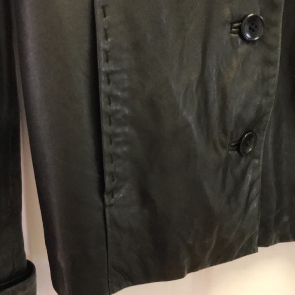 Ann Taylor Leather Jacket - Picture 3 of 9